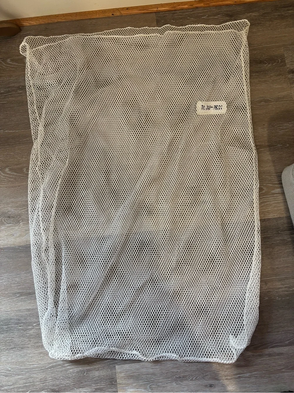 Visitor White Mesh Laundry Bag